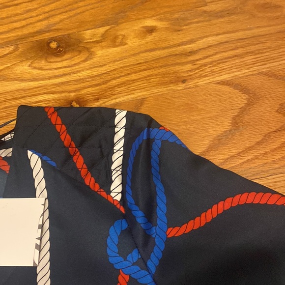 NWT ZARA XS Button Front Nautical Dress - Picture 8 of 15